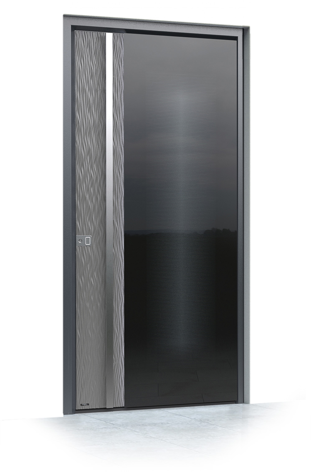 15 jednokrilni mockup Pirnar alu entrance door ultimum multilevel 523 dune