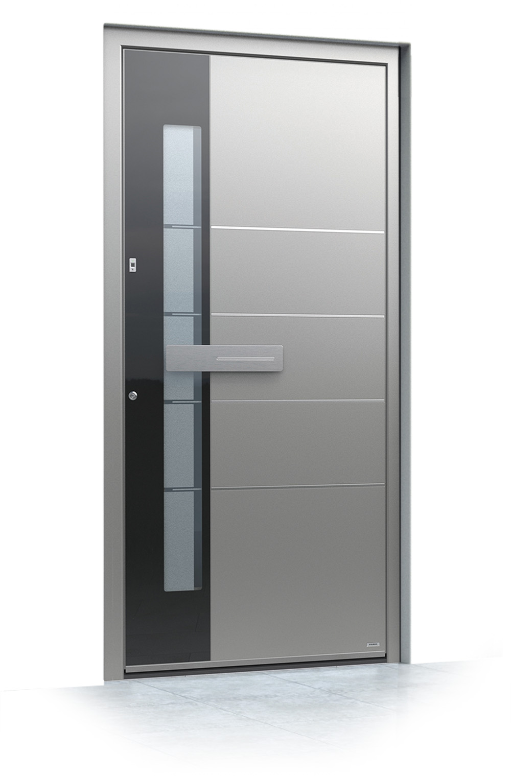 3 jednokrilni mockup Pirnar alu entrance doors premium 0130