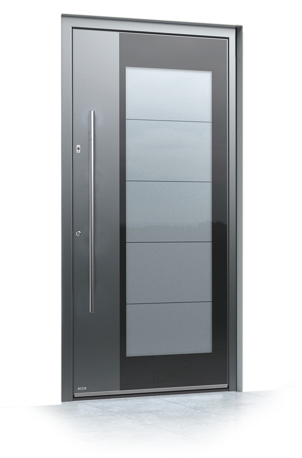 4 jednokrilni mockup Pirnar alu entrance doors premium 0140