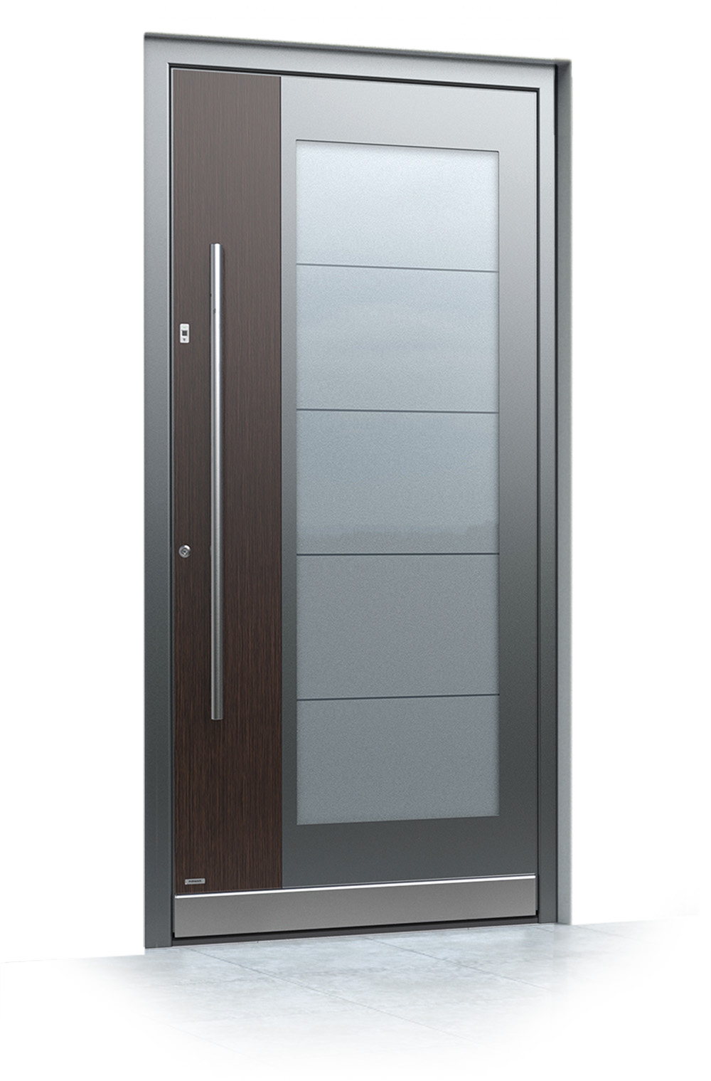 5 jednokrilni mockup Pirnar alu entrance doors premium 0141